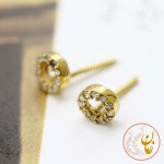 گوشواره طلا - طرح هندسی