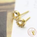 گوشواره طلا - طرح هندسی