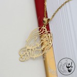 آویز طلا - طرح زلف بر باد مده