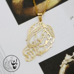 آویز طلا - طرح زلف بر باد مده