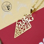 آویز طلا - طرح لایق جانان