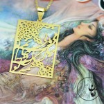 آویز طلا - طرح جانم همه تو