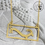 گردنبند طلا - طرح نقوش سفال ایران باستان
