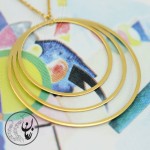 گردنبند طلا - طرح هندسی