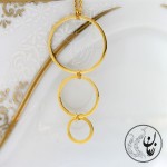 گردنبند طلا - طرح هندسی