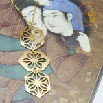 گردنبند طلا - طرح هندسی
