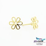 گوشواره طلا - طرح گل یاسمن
