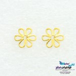 گوشواره طلا - طرح گل یاسمن