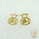 نیم ست طلا - آویز و گوشواره - طرح انار