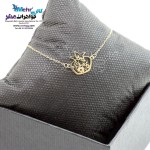 دستبند طلا - طرح انار و گل