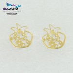 گوشواره طلا - طرح انار و گل