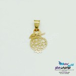 نیم ست طلا - آویز و گوشواره - طرح انار و قلب