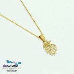 نیم ست طلا - آویز و گوشواره - طرح انار و قلب