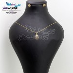 نیم ست طلا - آویز و گوشواره - طرح انار و قلب