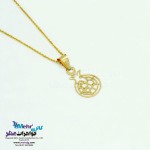 نیم ست طلا - آویز و گوشواره - طرح انار