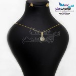 نیم ست طلا - آویز و گوشواره - طرح انار