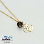 آویز ساعت طلا - طرح انار و پرنده