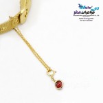 آویز طلا - چند کاربرده - طرح سنگ رنگی
