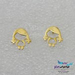 گوشواره طلا - طرح دختر بچه