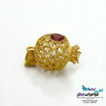 آویز طلا - طرح انار توری