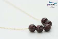 گردنبند طلا - سنگ گارنت