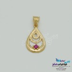 نیم ست طلا - آویز و گوشواره - طرح قطره