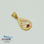نیم ست طلا - آویز و گوشواره - طرح قطره