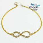 دستبند طلا - طرح بینهایت