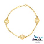 دستبند طلا - طرح درخت زندگی