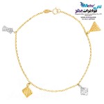 دستبند طلا - طرح توری