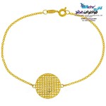 دستبند طلا - طرح دایرهی توری