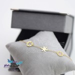 دستبند طلا - طرح برف