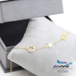 دستبند طلا - طرح برف