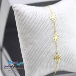 دستبند طلا - طرح برف