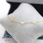 دستبند طلا - طرح برف