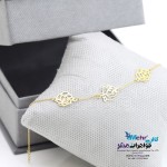 دستبند طلا - طرح گل