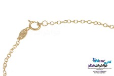 دستبند طلا و سنگ - طرح مروارید نشان