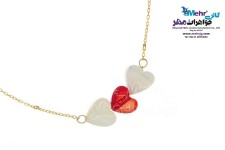 دستبند طلا و سنگ - سواروسکی قلب