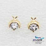 گوشواره طلا - طرح کفشدوزک