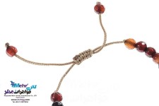 دستبند طلا و سنگ - طرح نت سل