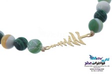 دستبند طلا و سنگ - طرح درخت کاج