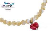 دستبند طلا و سنگ - سواروسکی قلب