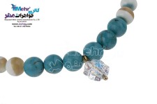 دستبند طلا و سنگ - سواروسکی گل