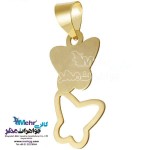نیم ست طلا - آویز و گوشواره - طرح پروانه