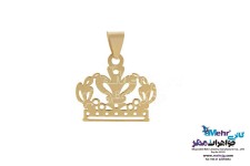 نیم ست طلا - آویز و گوشواره - طرح تاج