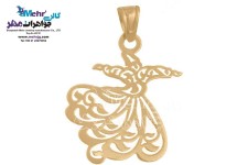 نیم ست طلا - آویز و گوشواره - طرح رقص سماع
