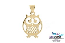 نیم ست طلا - آویز و گوشواره - طرح جغد