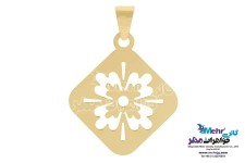 نیم ست طلا - آویز و گوشواره - طرح گل چهار برگ