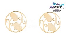 نیم ست طلا - آویز و گوشواره - طرح برگ و شاخه