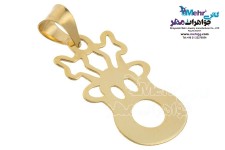 نیم ست طلا - آویز و گوشواره - طرح گوزن